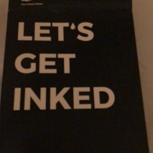 Let’s get Inked temporary black wave tattoo